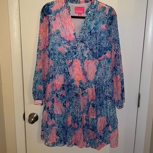 VGUC size 4 Sarita silk dress by Lilly Pulitzer